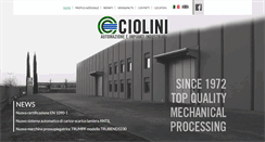 Desktop Screenshot of ciolinisrl.com